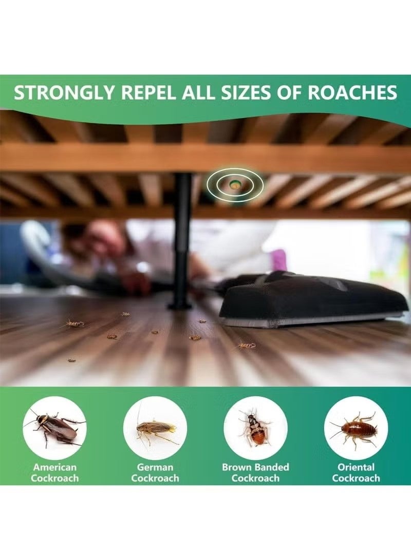 MOONSPRY 12 pcs Roach Bait Stations, CockRoach Trap, Natural Cockroach Repellent, Roach Traps Indoor/Outdoor Use For, Roaches, Ants, Spiders, Bugs - Image 2